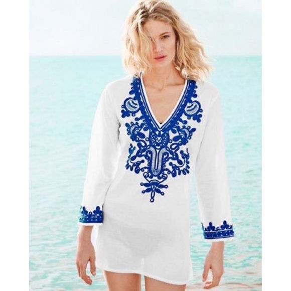 La Blanca Bali Garden Beach Pool Coverup Medium - Picture 6 of 8